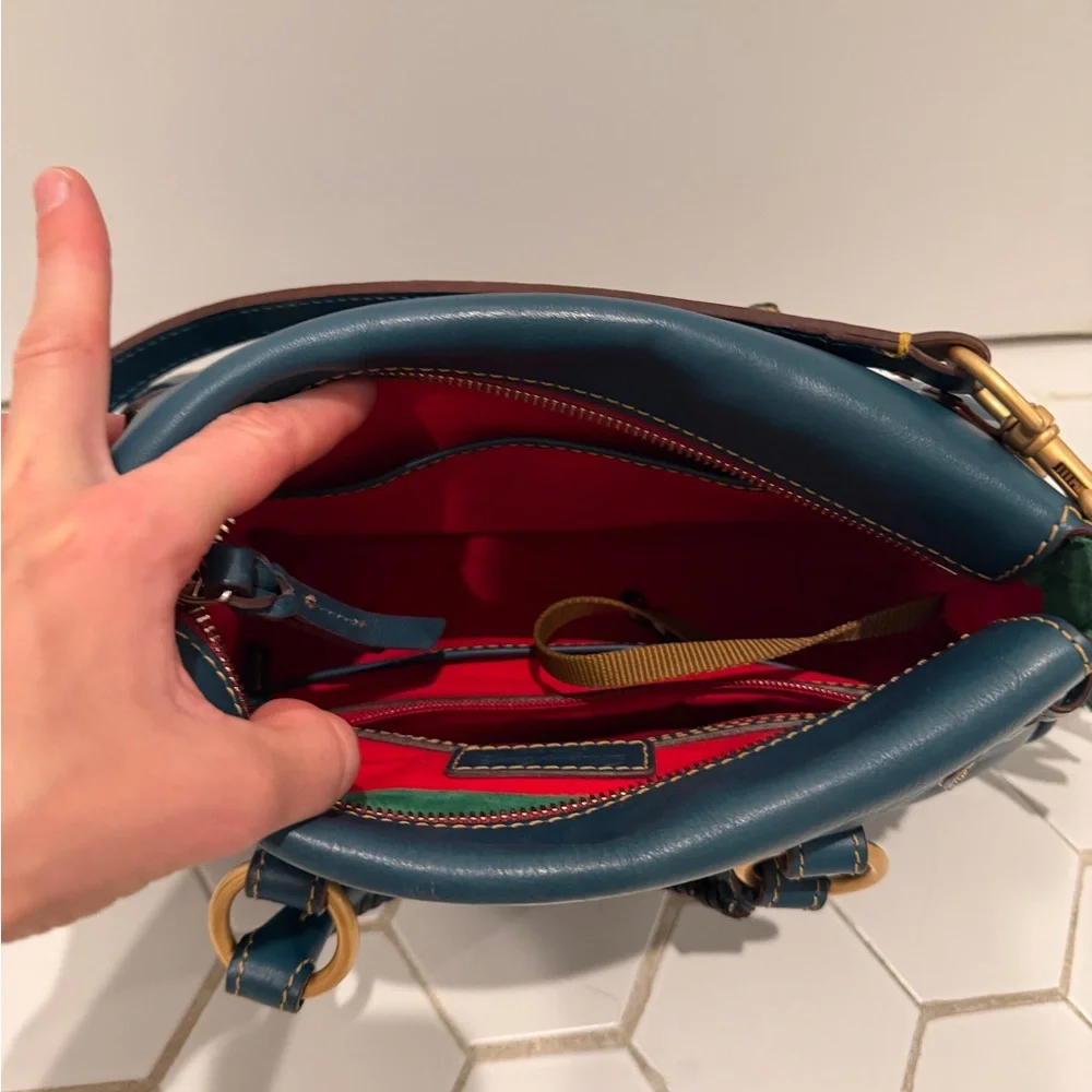 Dooney and Bourke Florentine Satchel Denim - Picture 3 of 6